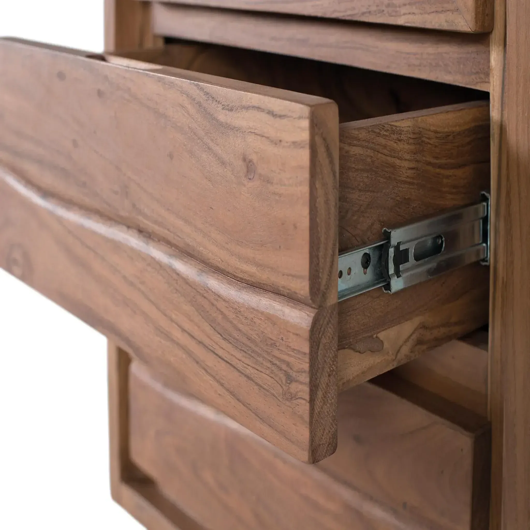 Voir la diapositive 5 : GINER Y COLOMER SL Vitrine en bois d'acacia 60 cm style rustique moderne