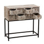 Voir la diapositive 5 : Paris Prix Console 8 Tiroirs en Bois  Marina  76cm Naturel