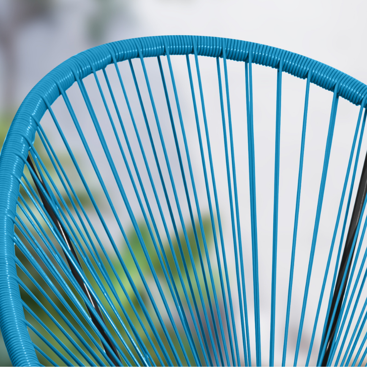 CONCEPT USINE Set de 2 chaises Bleu ACAPULCO