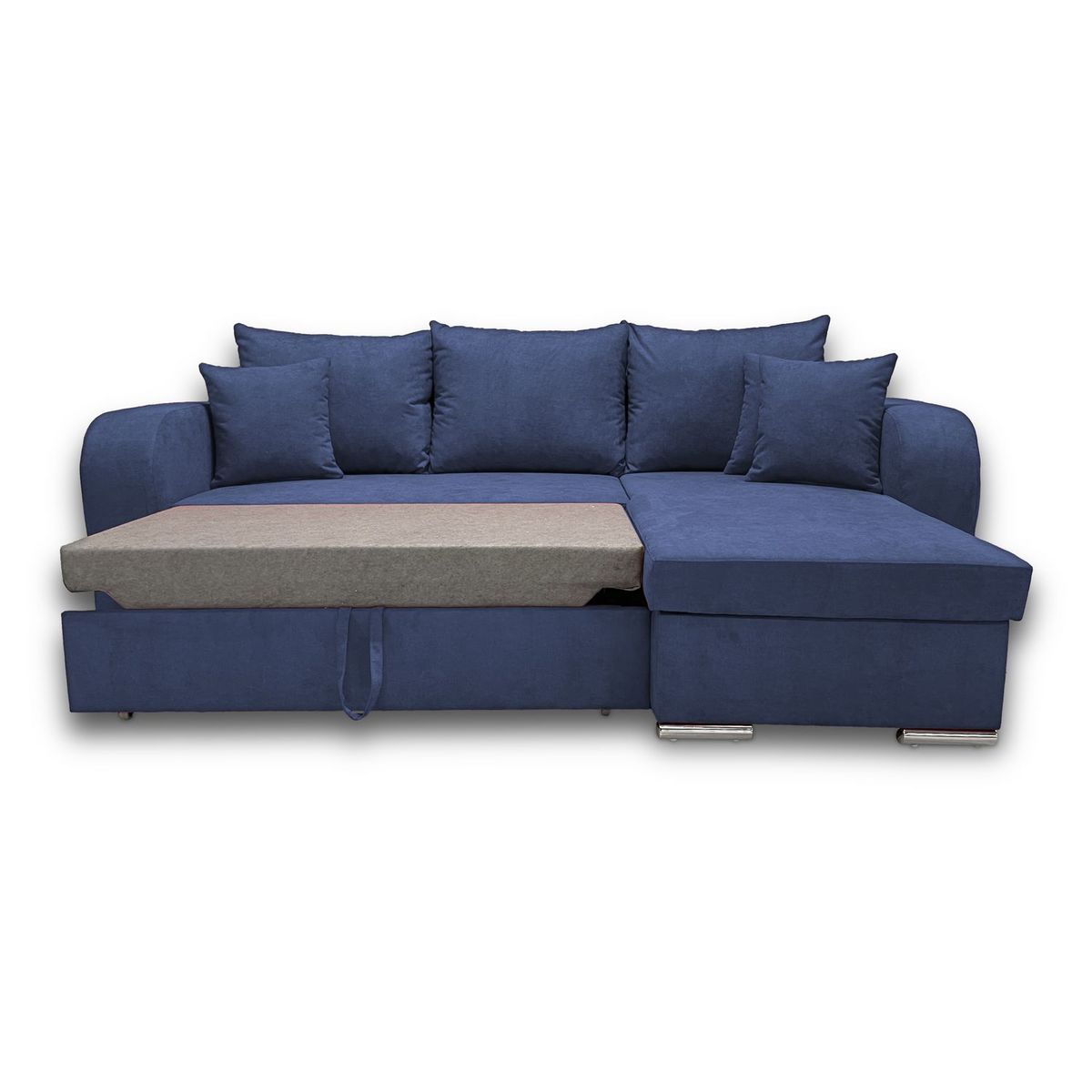 Canapé d'angle convertible réversible 5 places tissu BOB