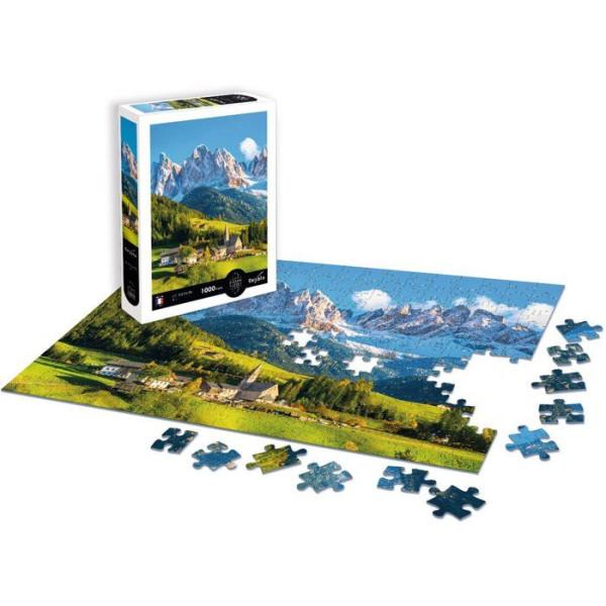 Voir la diapositive 2 : Sentosphere Puzzle - sentosphere - calypto - 1000 pieces - les dolomites - italie - toucher soyeux - des 9 ans
