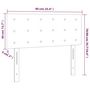 Voir la diapositive 6 : VIDAXL Tete de lit a LED Noir 90x5x78/88 cm Tissu