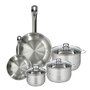 Voir la diapositive 1 : Fackelmann Set 2 poêles 24 28 cm en inox, 3 faitouts inox 16, 20 et 24 cm Fackelmann Eterna