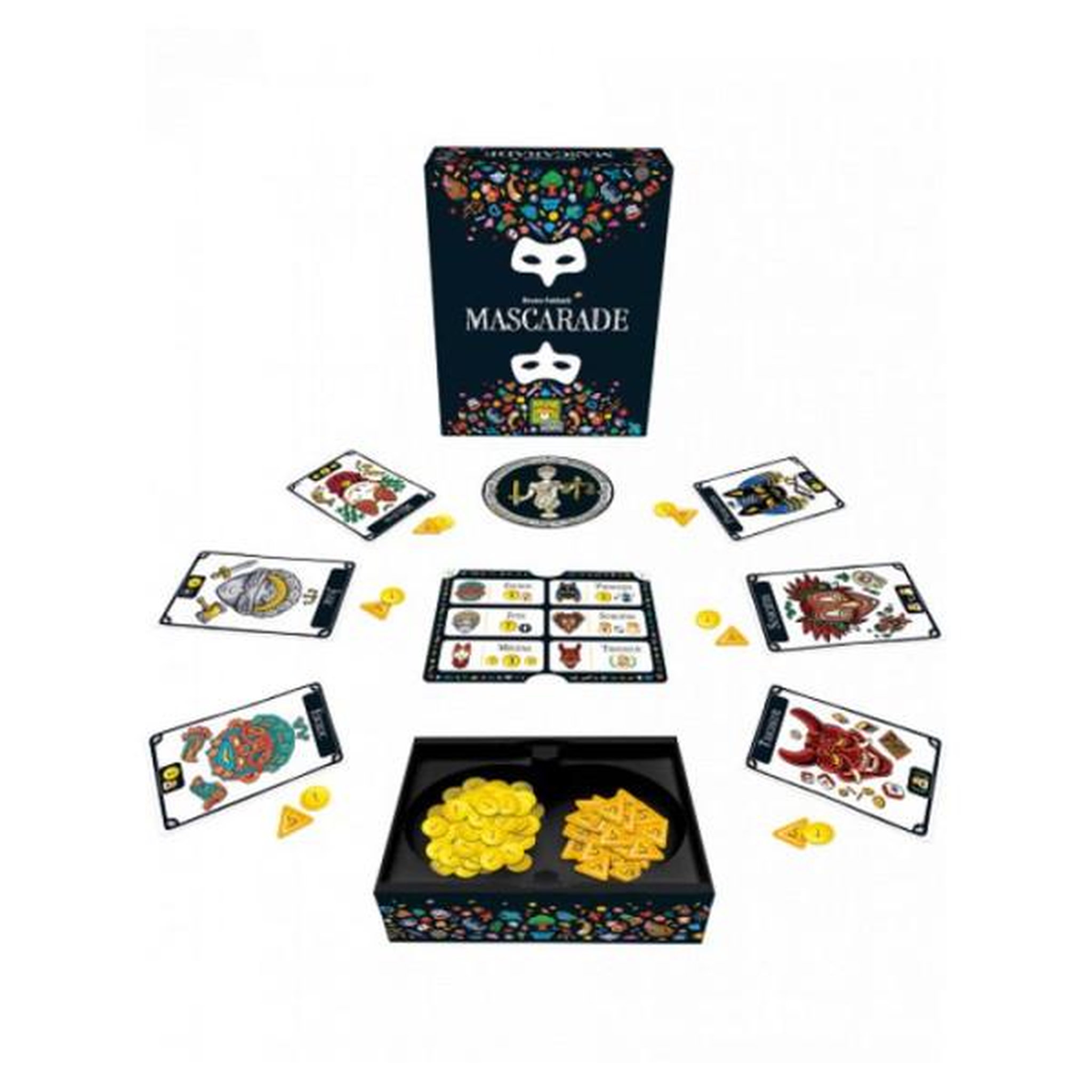 Voir la diapositive 2 : Asmodee Jeu de stratégie - ASMODEE - Mascarade V2 - Enfant - Bleu - 7 ans et plus