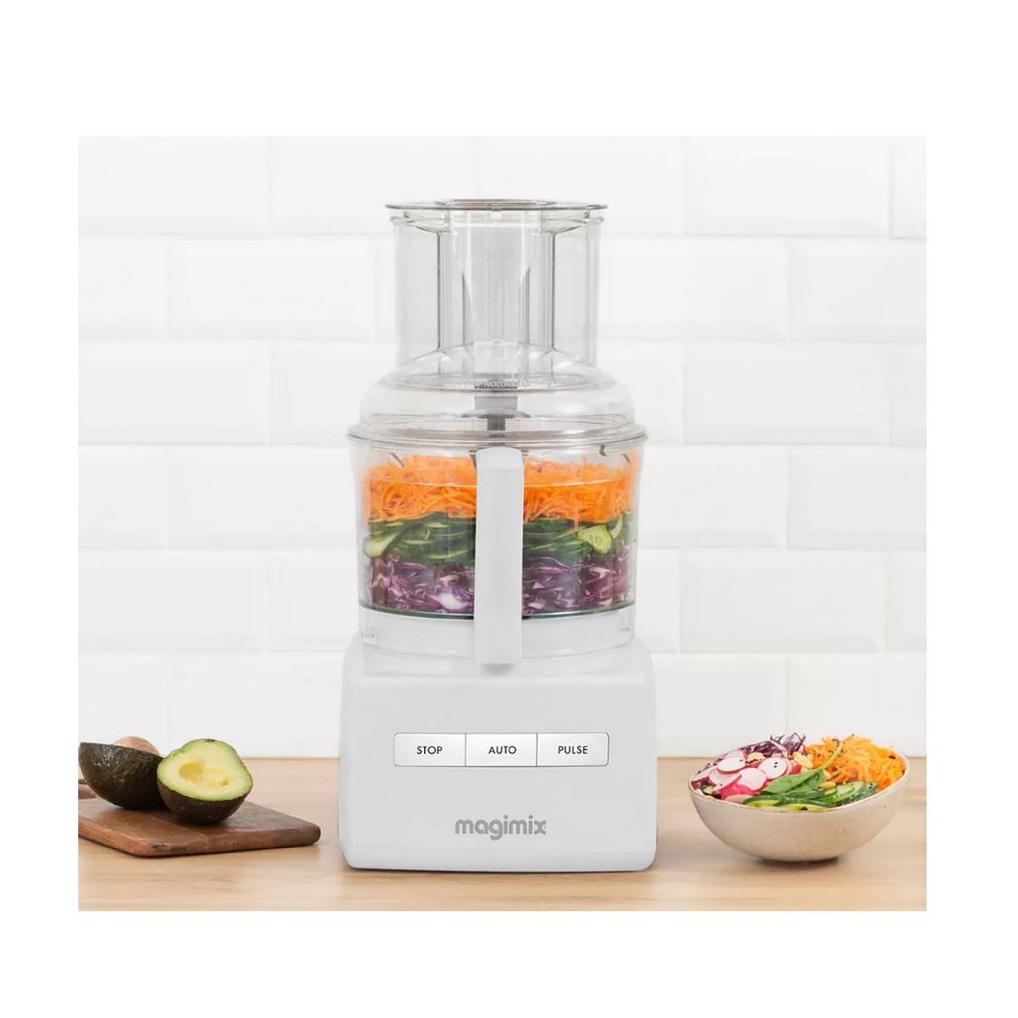 Voir la diapositive 3 : MAGIMIX Robot multifonctions 2.4l 650w - 18370F
