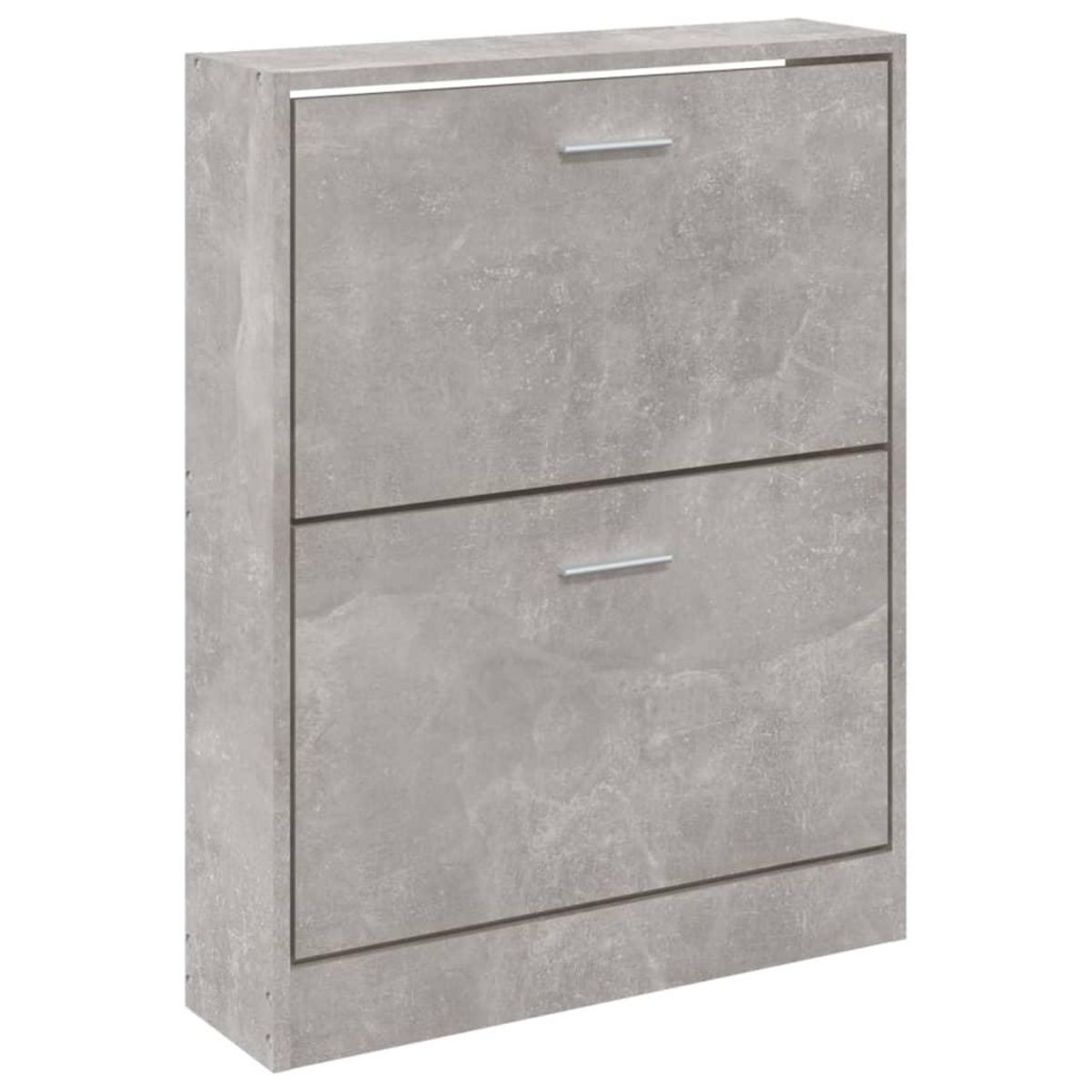 VIDAXL Armoire a chaussures Gris beton 59x17x81 cm Bois d'ingenierie