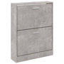 Voir la diapositive 4 : VIDAXL Armoire a chaussures Gris beton 59x17x81 cm Bois d'ingenierie