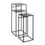 Voir la diapositive 1 : Paris Prix Lot de 2 Tables d'Appoint Design  Mino  85cm Noir
