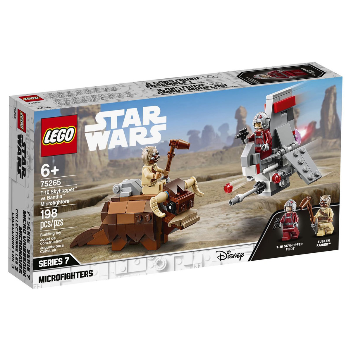 LEGO Star Wars 75265 - Le combat des Microfighters: T-16 Skyhopper contre Bantha