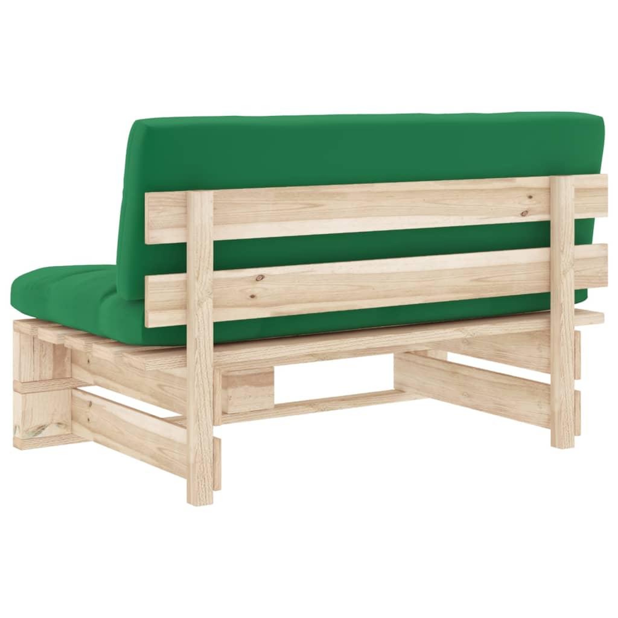 Voir la diapositive 5 : VIDAXL Canape central palette de jardin bois de pin impregne