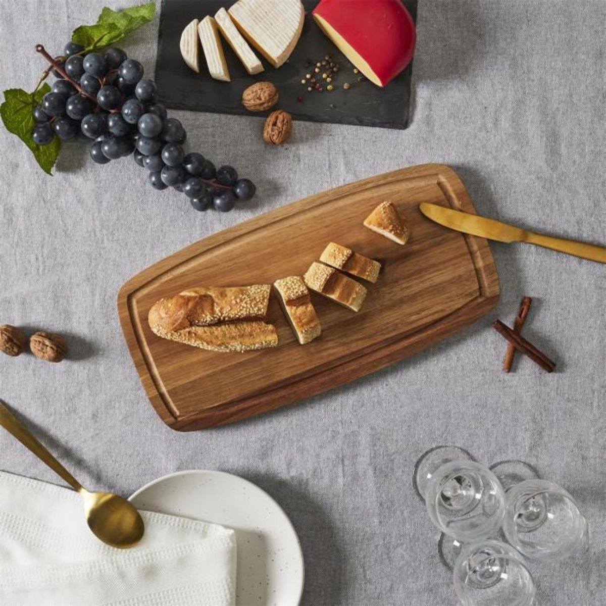 Paris Prix Planche à Pain en Bois  Acacia  36cm Naturel