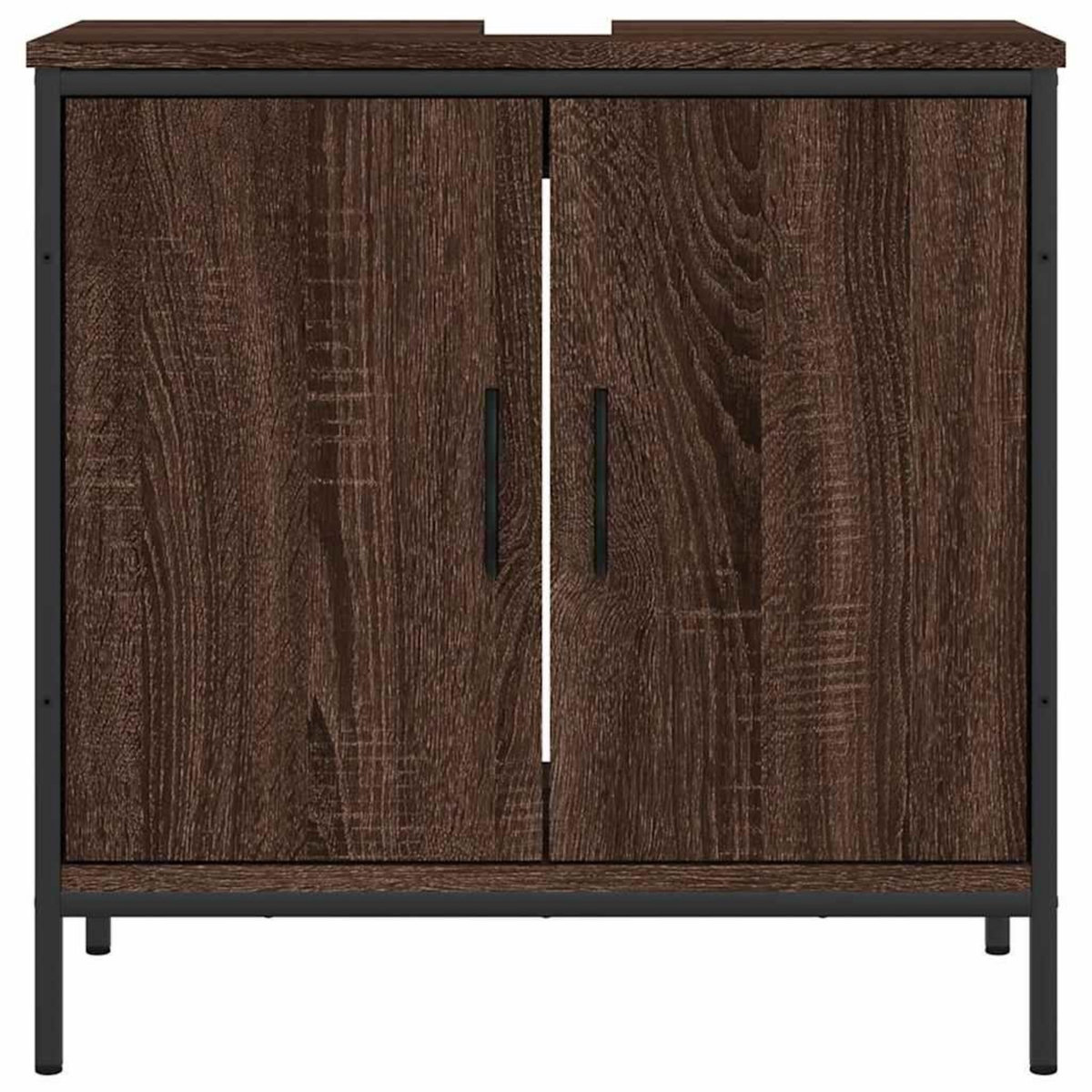 VIDAXL Armoire lavabo de salle de bain chene marron 60x30x60 cm