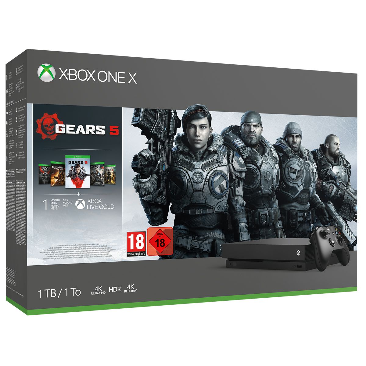 MICROSOFT Console Xbox One X 1 To Gears 5
