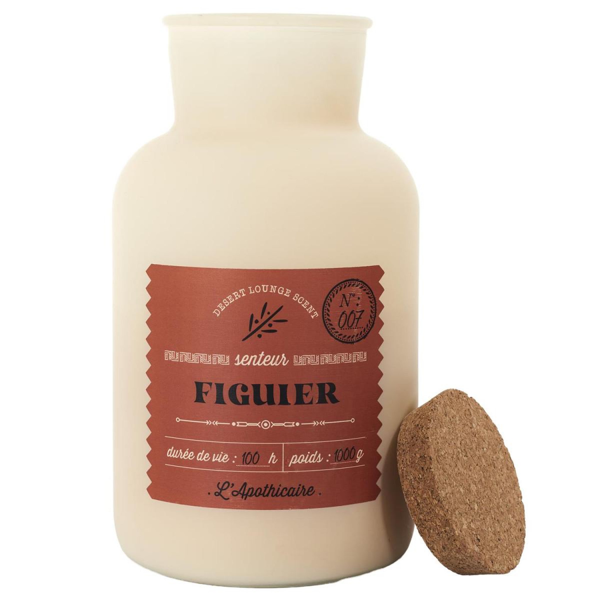 Voir la diapositive 2 : The Home Deco Factory Bougie parfumée déco  desert  1000g figue