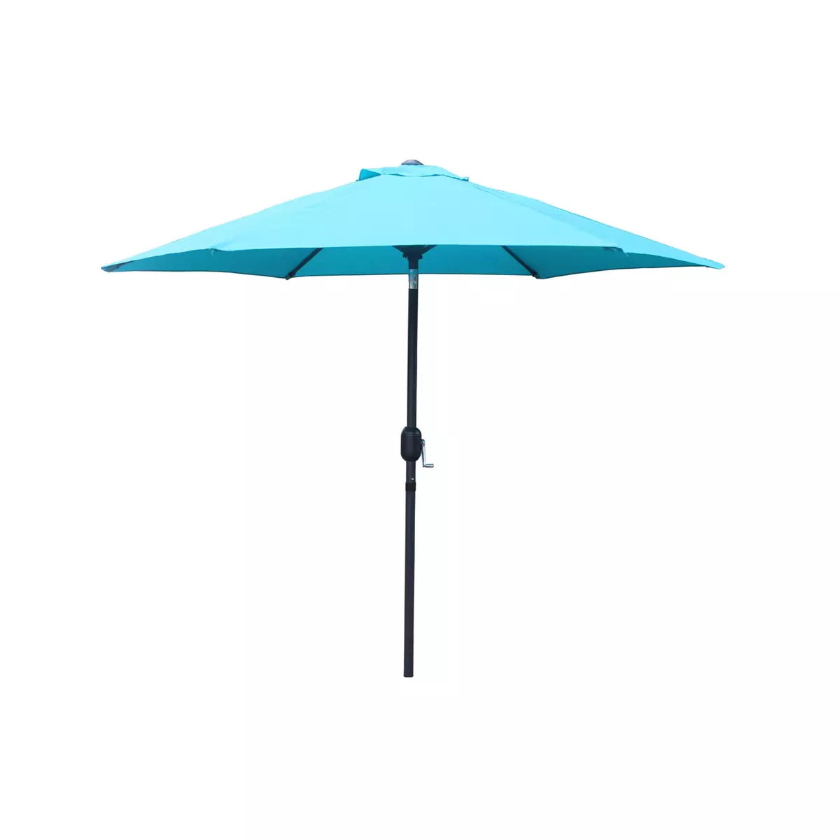 CONCEPT USINE Parasol droit rond Ø 2,5 m bleu turquoise COME