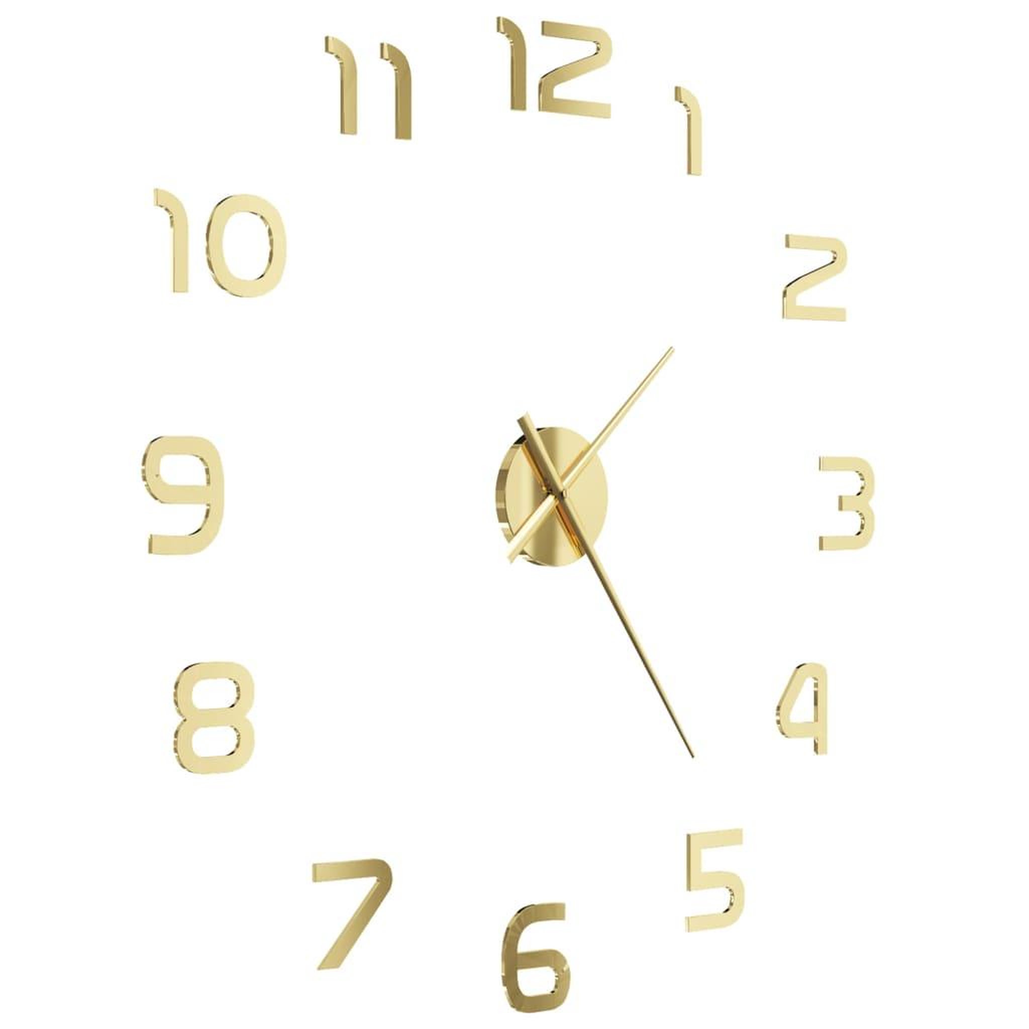 Voir la diapositive 3 : VIDAXL Horloge murale 3D Design moderne 100 cm XXL Dore