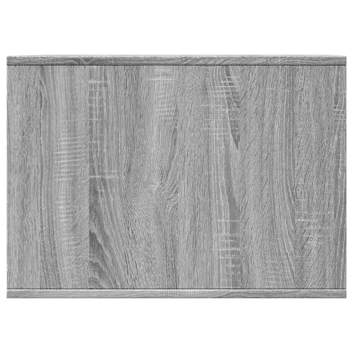 VIDAXL Meuble de bac a litiere pour chat sonoma gris bois d'ingenierie