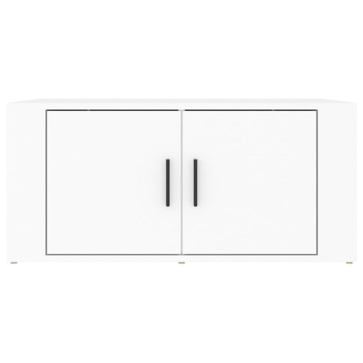 VIDAXL Table basse Blanc 80x50x36 cm Bois d'ingenierie