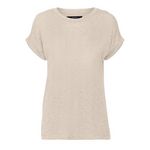 Vero Moda T Shirt  Femme Vero Moda Brianna. Coloris disponibles : Beige