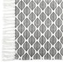 Voir la diapositive 4 : The Home Deco Factory Tapis à frange modèle Zeste - Noir et Blanc - 50 x 80 cm