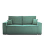 Voir la diapositive 1 : BEST MOBILIER Dellia - canapé 3 places convertible - avec coffre - en velours côtelé - style contemporain