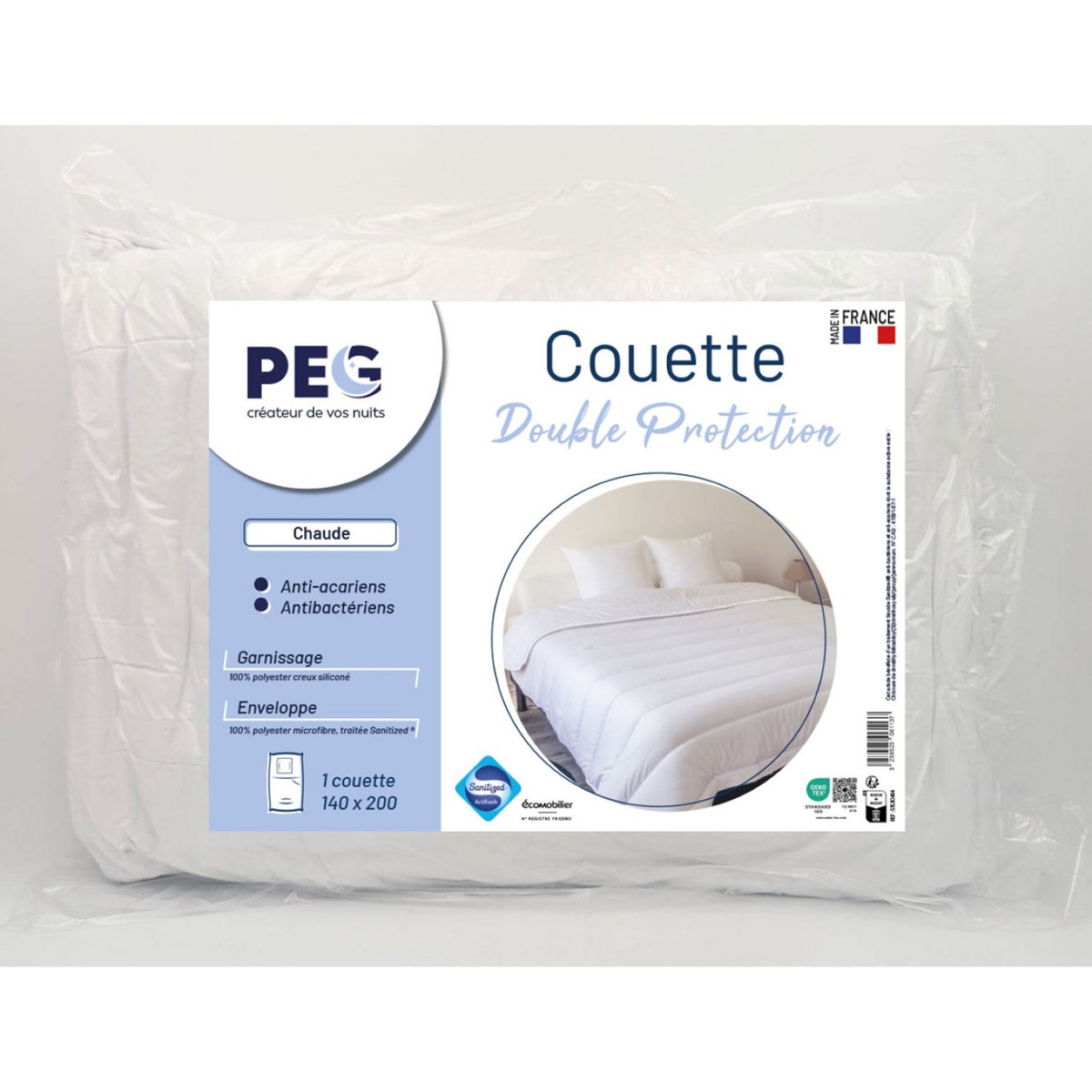 PEG Couette chaude anti acariens antibactériens 