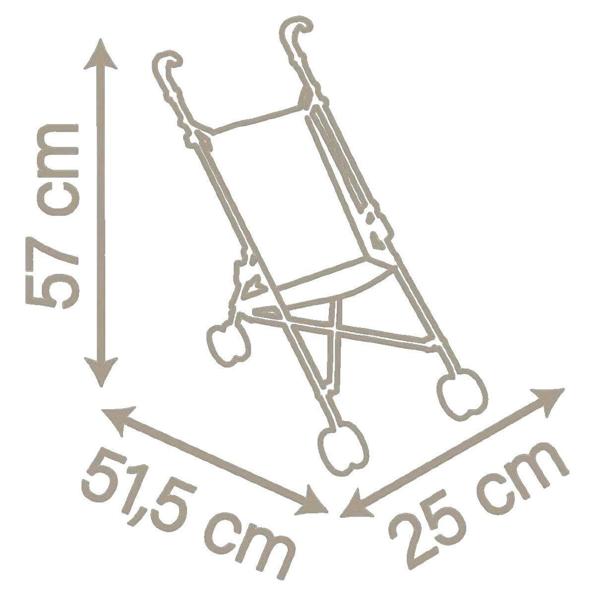 SMOBY Poussette pour poupées Smoby Baby Nurse pliage parapluie