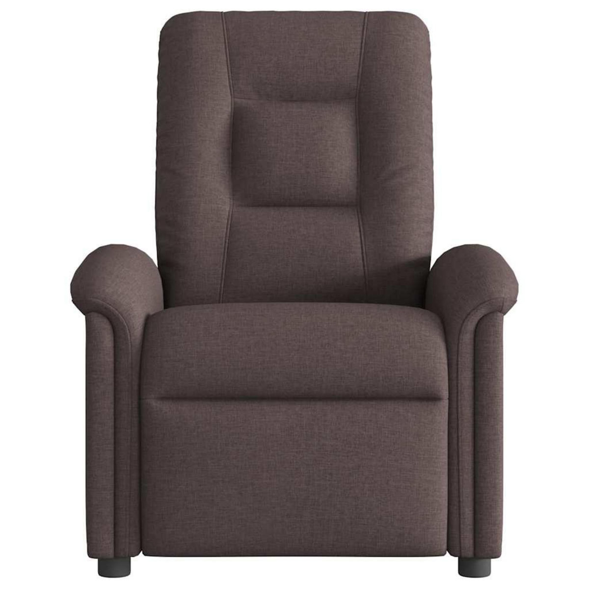 VIDAXL Fauteuil inclinable Marron fonce Tissu