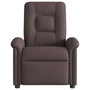 Voir la diapositive 3 : VIDAXL Fauteuil inclinable Marron fonce Tissu
