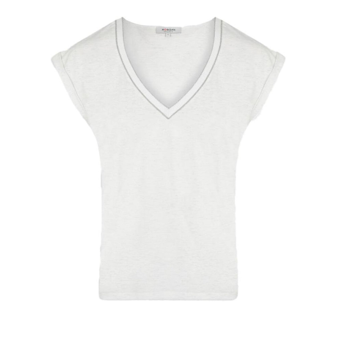 MORGAN T-Shirt Blanc Femme Morgan Fantaisie