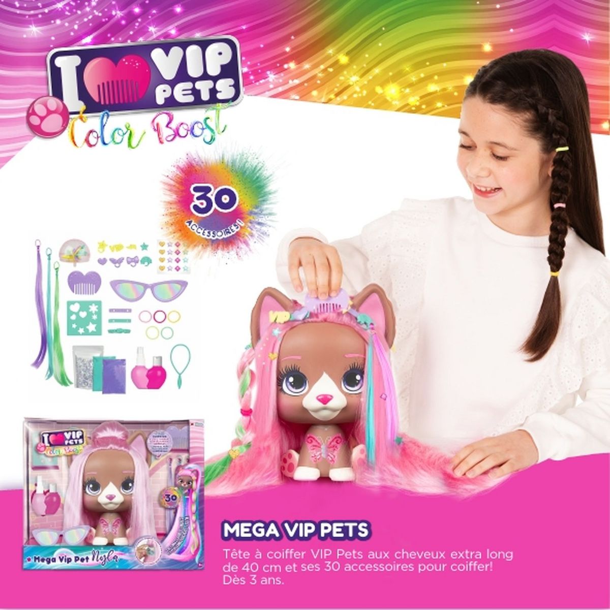 IMC TOYS Poupée Méga VIP Pets Nyla