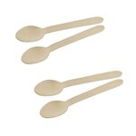 Fackelmann Ensemble de 60 Cuillères à café en bois pour pique-nique Fackelmann Move