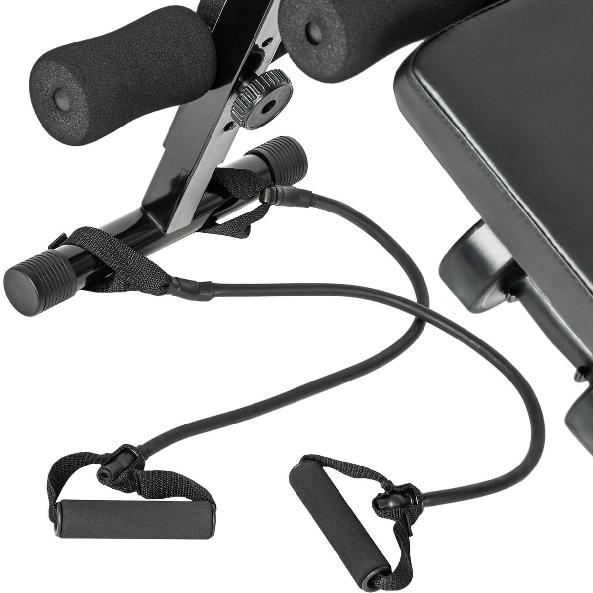 tectake Banc de musculation réglable sur 6 positions noir