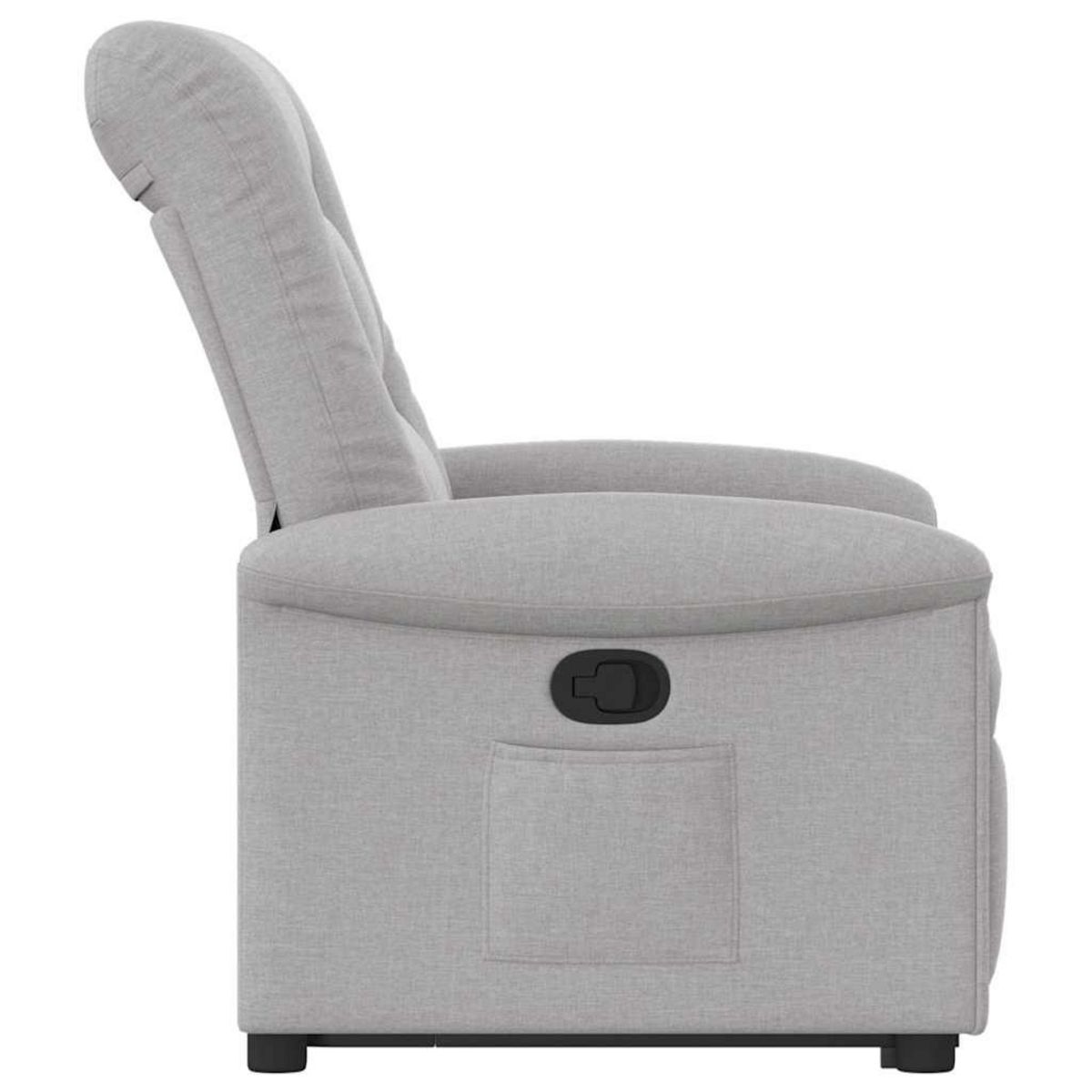 VIDAXL Fauteuil inclinable gris nuage tissu