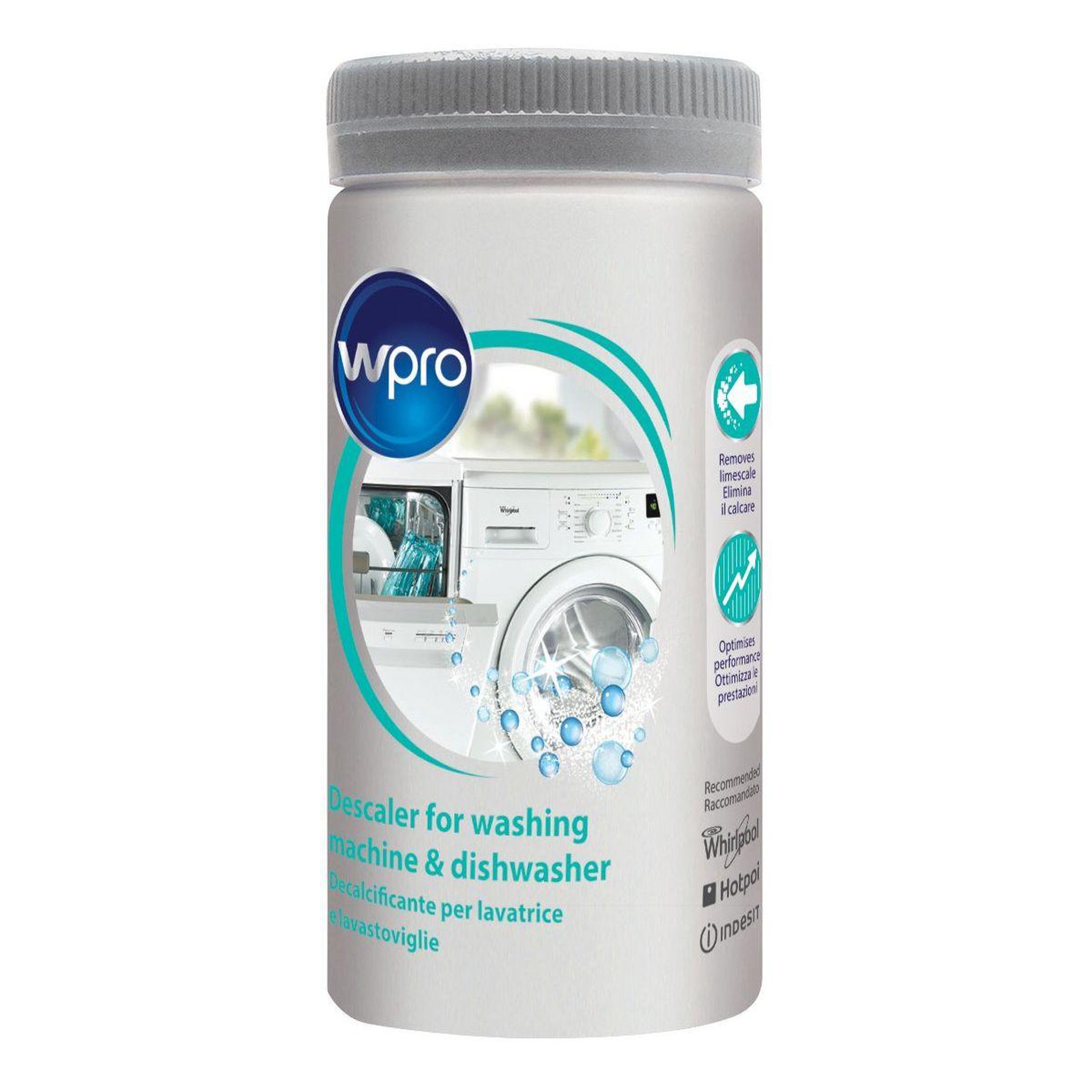 Voir la diapositive 2 : WPRO Détartrant des103 lave linge / lave vaisselle 250g