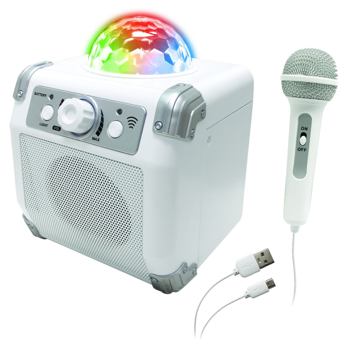 One Two Fun Système de karaoké avec micro bluetooth