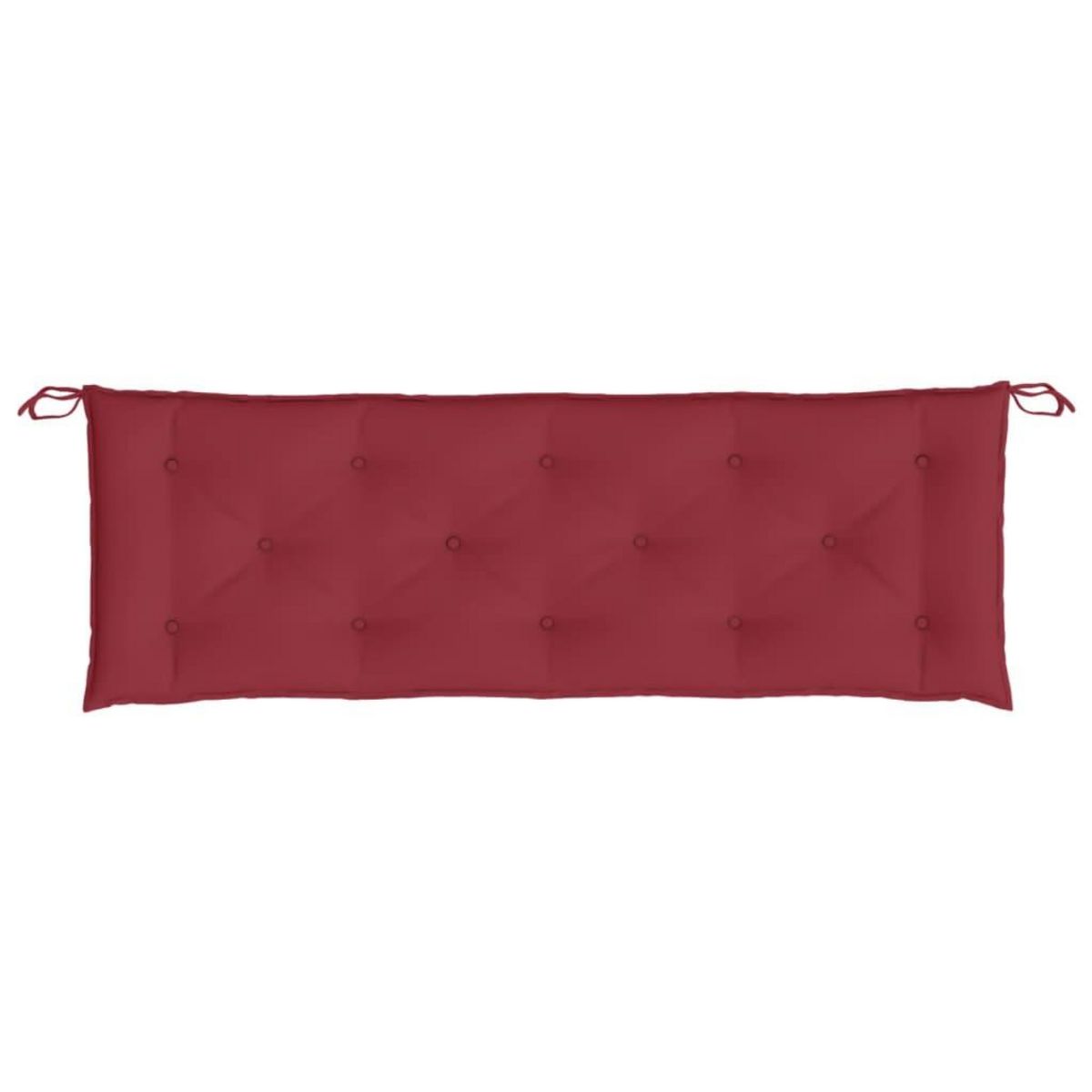 VIDAXL Coussin de banc de jardin rouge bordeaux 150x50x7 cm