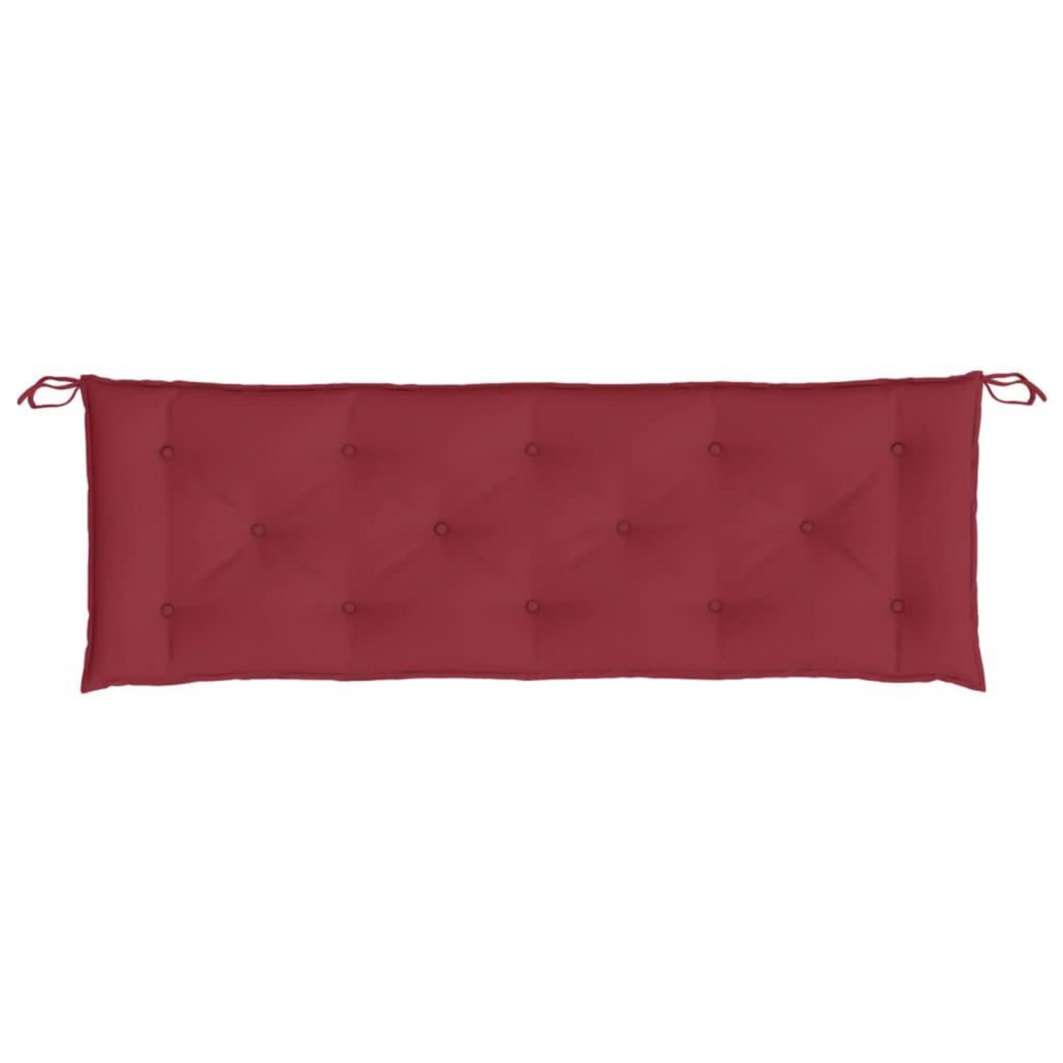 VIDAXL Coussin de banc de jardin rouge bordeaux 150x50x7 cm