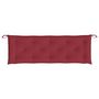 Voir la diapositive 4 : VIDAXL Coussin de banc de jardin rouge bordeaux 150x50x7 cm