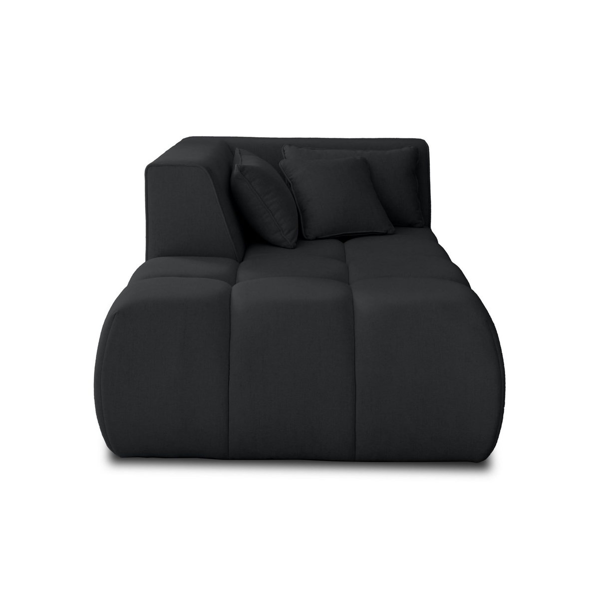 LISA DESIGN Caracas - module d'assise méridienne gauche - en tissu