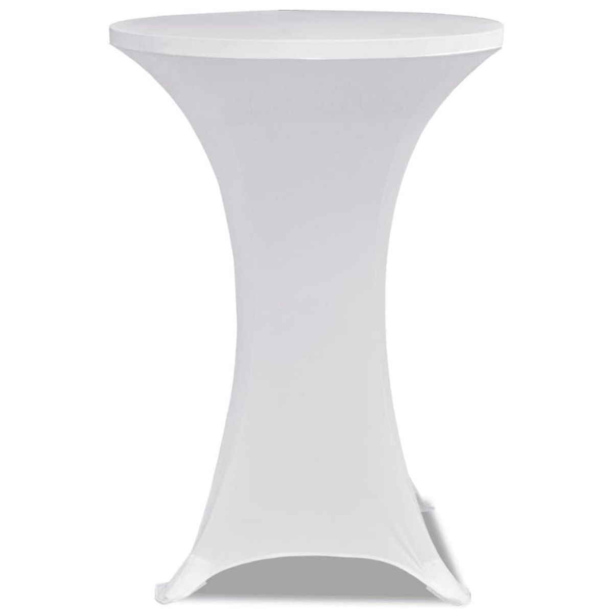 VIDAXL Housses elastiques de table Ø 60 cm Blanc 2 pcs