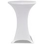 Voir la diapositive 3 : VIDAXL Housses elastiques de table Ø 60 cm Blanc 2 pcs
