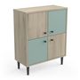 Voir la diapositive 5 : Buffet 4 portes style industriel L60cm SMART