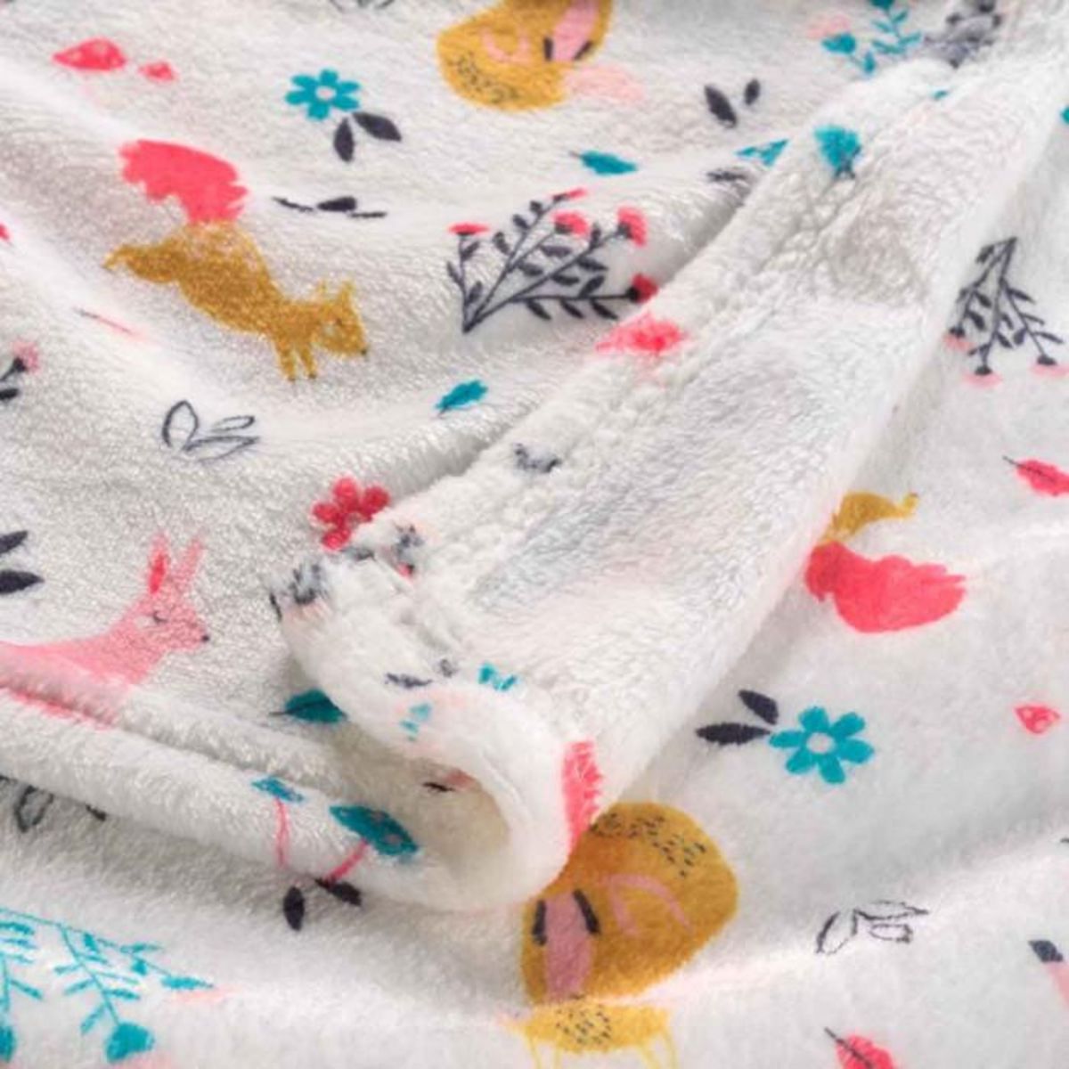 Paris Prix Plaid Enfant  Princesse Licorne  125x150cm Blanc