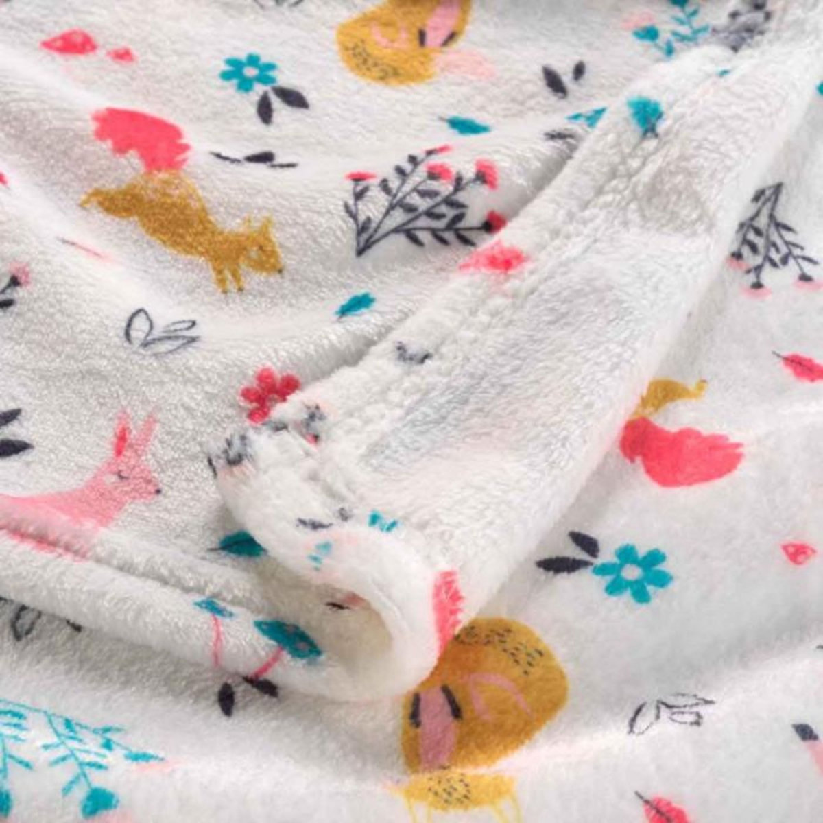 Paris Prix Plaid Enfant  Princesse Licorne  125x150cm Blanc