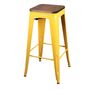 Voir la diapositive 4 : TOILINUX Lot de 4 Tabourets de bar vintage Liv