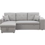 Habitat et Jardin Canapé d'angle convertible/réversible  Axel  - 3 places - Gris clair