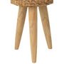 Voir la diapositive 3 : Paris Prix Tabouret Design en Teck  Puglia  40cm Naturel