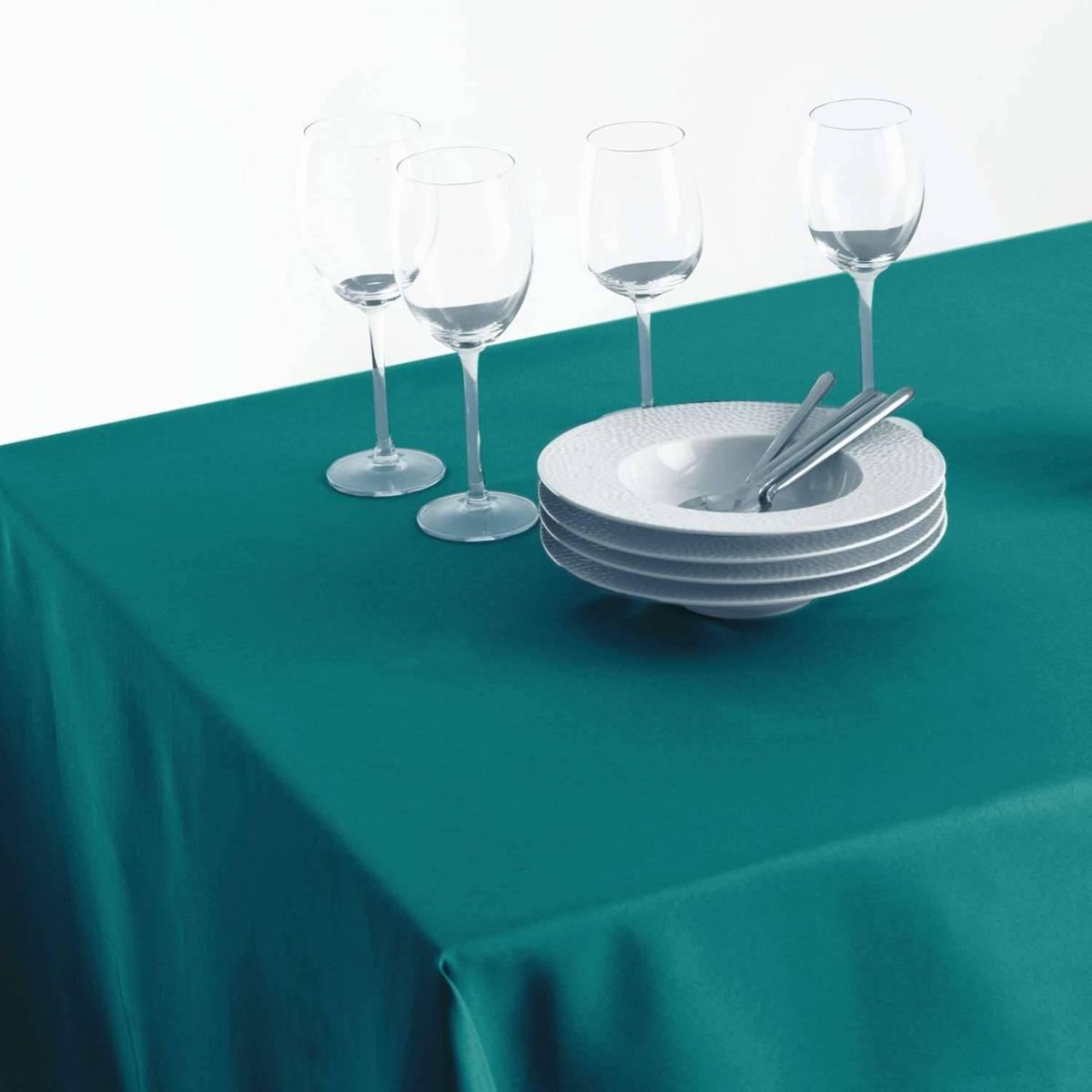 ATMOSPHERA Nappe anti-taches - 150 x 300 cm - Bleu