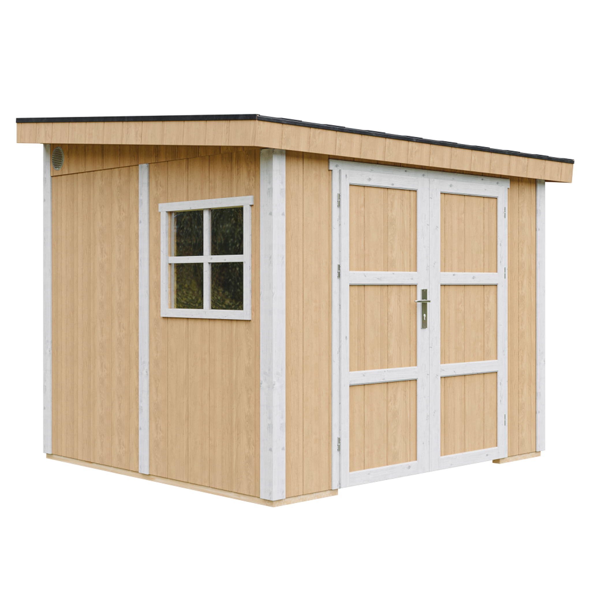 Voir la diapositive 2 : TIMBELA Abri de jardin qualité premium 5,9 m² 231x248x294 cm sans plancher et paroi latérale m938b